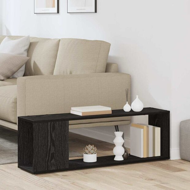 Tv-meubelset Wandgemonteerd Zwart 100 x 24 x 63 cm Bewerkt hout 1