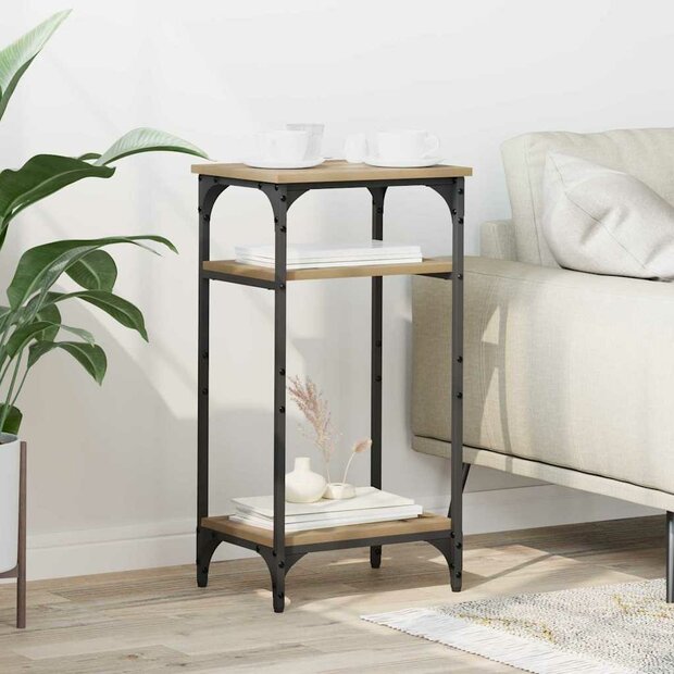 Bijzettafel Artisan Eiken 40 x 30 x 75 cm Bewerkt hout 1