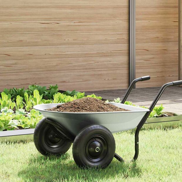 Vervanging voor kruiwagenlade Zilver 90 x 63 x 28 cm Staal 1