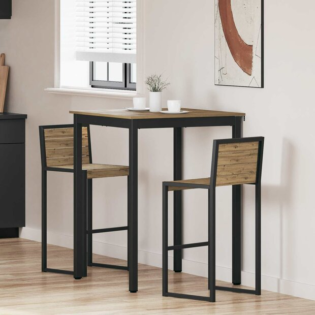 Eettafels Bewerkt hout 1