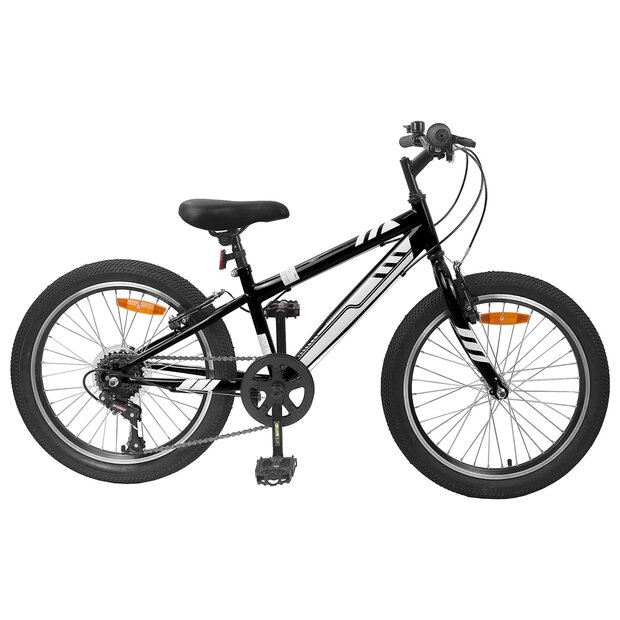 Mountainbike 20 Inch 6-Speed voor 5-8 jaar oud Zwart 1