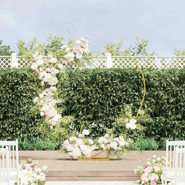 Trouwrand Goud 195 x 35 x 211 cm Staal 1