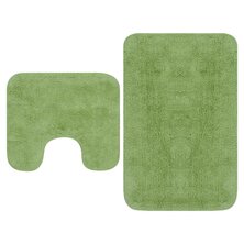 Badmattenset stof groen 2-delig