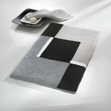 Kleine Wolke Badmat Dakota Platinum Grijs En Zwart 1 55 x 65 cm