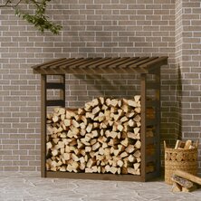 Haardhoutrek 108x64,5x110 cm massief grenenhout honingbruin