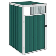 Afvalbakberging 72X81X121 Cm Staal 1 container Groen