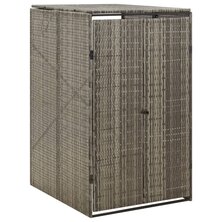Containerberging Enkel 70X80X117 Cm Poly Rattan 1 container Grijs