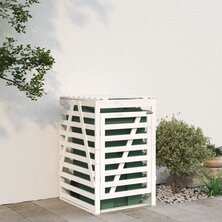 Containerberging 84x90x128,5 cm massief grenenhout wit