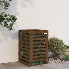 Containerberging 84x90x128,5 cm massief grenenhout honingbruin