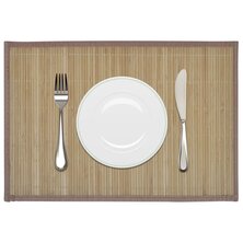 6 St Placemats 30X45 Cm Bamboe 1 Bruin