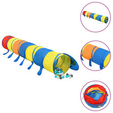 Kinderspeeltunnel Met 250 Ballen 245 Cm Polyester Meerkleurig 1 Meerkleurig 1