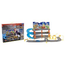 Tender Toys Speelgoedset met 4 auto&apos;s 62x31x33 cm grijs en blauw