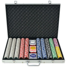 Pokerset Met Laser Chips Aluminium 1000 4