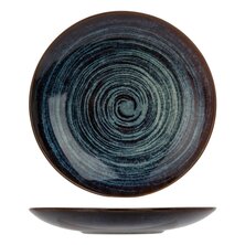 Cosy & Trendy Dessertbord Atlantis 6 st cirkelpatroon &Oslash;21,5 cm blauw