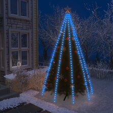 Kerstboomverlichting met 400 LED&apos;s blauw net 400 cm