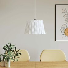Plafondlampenkap &Oslash;45x28 cm wicker wit
