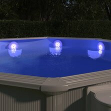Zwembadlamp Dompelbaar Drijvend Led Met Afstandsbediening 1 Wit