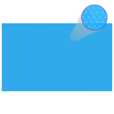 Zwembadzeil rechthoekig 260 x 160 cm PE blauw
