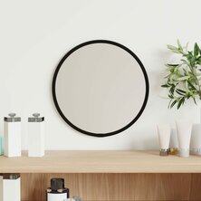 Wandspiegel rond &Oslash;20 cm zwart