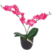 Kunstplant Orchidee Met Pot 1 30 cm Rood