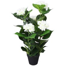 Kunst Hortensia Plant Met Pot 60 Cm 1 Wit Hortensia/60 cm
