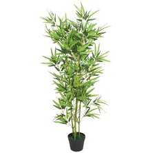 Kunstplant met pot bamboe 120 cm groen  