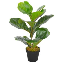 Kunstplant Met Pot Vioolbladplant Groen 1 45 cm