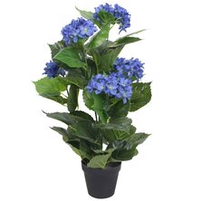 Kunst Hortensia Plant Met Pot 60 Cm 1 Blauw Hortensia/60 cm
