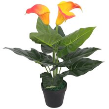 Kunst Calla Lelie Plant Met Pot 45 Cm En Geel 1 Rood Calla lelie/45 cm