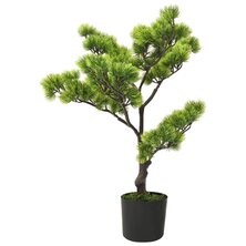 Kunstplant Met Pot Pinus Bonsai Groen 1 60 cm Donkergroen