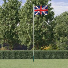 Vlag met vlaggenmast Verenigd Koninkrijk 6,23 m aluminium