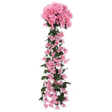 Kunstbloemslingers 3 st 85 cm roze