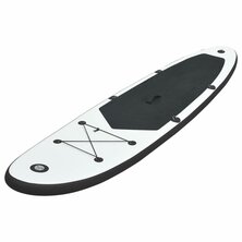 Stand-Up Paddleboard Opblaasbaar En Wit 330 x 72 x 10 cm Zwart