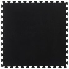 Rubbertegel 12 mm 100x100 cm zwart