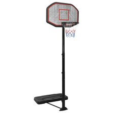Basketbalstandaard 258-363 Cm Polyetheen Zwart
