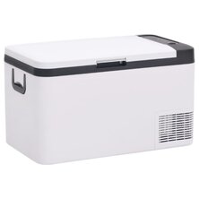 Koelbox Met Handvat Pp & Pe Zwart En Wit 25 l zonder adapter