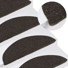Trapmatten zelfklevend 10 st 65x22,5x3,5 cm zwart
