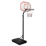Basketbalstandaard 237-307 cm polyetheen wit Basketbalstandaard 237-307 cm polyetheen wit