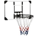 Basketbalbord 71x45x2,5 cm polycarbonaat transparant