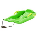 Slee met remmen 87x40x18 cm polypropeen groen Slee met remmen 87x40x18 cm polypropeen groen