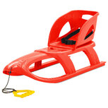 Slee met zitje 102,5x40x23 cm polypropeen rood Slee met zitje 102,5x40x23 cm polypropeen rood