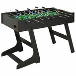 Voetbaltafel inklapbaar 121x61x80 cm zwart Voetbaltafel inklapbaar 121x61x80 cm zwart