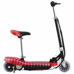 Step elektrisch met zitje en LED 120 W rood Step elektrisch met zitje en LED 120 W rood