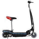 Step elektrisch met zitje en LED 120 W zwart Step elektrisch met zitje en LED 120 W zwart