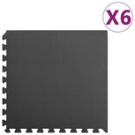 Vloermatten 6 st 2,16 ㎡ EVA-schuim zwart Vloermatten 6 st 2,16 ㎡ EVA-schuim zwart