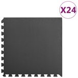 Vloermatten 24 st 8,64 ㎡ EVA-schuim zwart Vloermatten 24 st 8,64 ㎡ EVA-schuim zwart