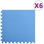 Vloermatten 6 st 2,16 ㎡ EVA-schuim blauw Vloermatten 6 st 2,16 ㎡ EVA-schuim blauw