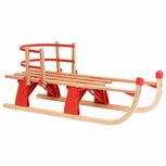 Sneeuwslee met rugleuning inklapbaar 119 cm hout Sneeuwslee met rugleuning inklapbaar 119 cm hout