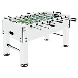 Voetbaltafel 60 kg 140x74,5x87,5 cm staal wit Voetbaltafel 60 kg 140x74,5x87,5 cm staal wit