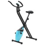 Hometrainer X-bike magnetisch met hartslagmeter zwart en blauw Hometrainer X-bike magnetisch met hartslagmeter zwart en blauw